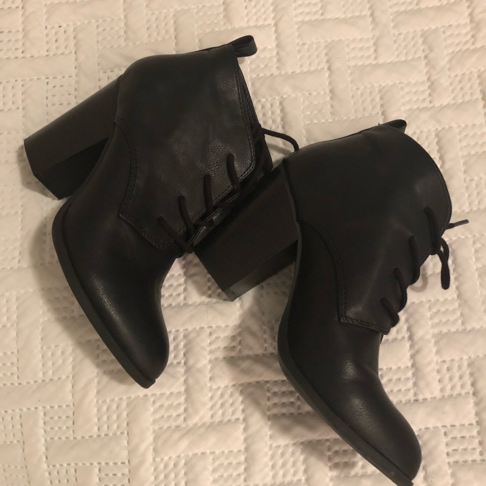 Black booties size 7